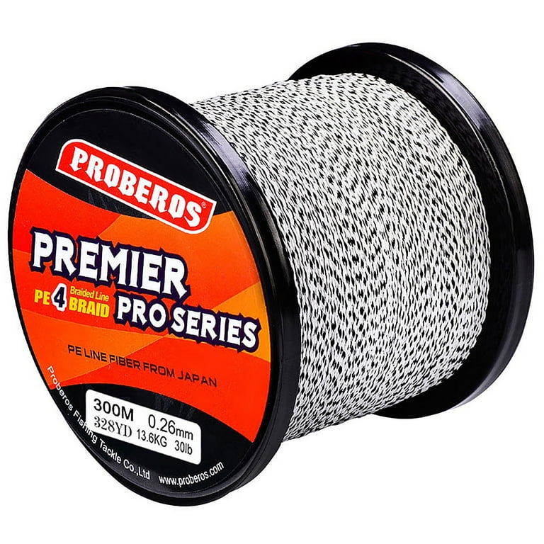 Braided Fishing Line 330 Yards 6-100 LB Super Strong 4 Strands Fish Line  Monofilament Filler Spool Reaction Tackle Braided High Impact 