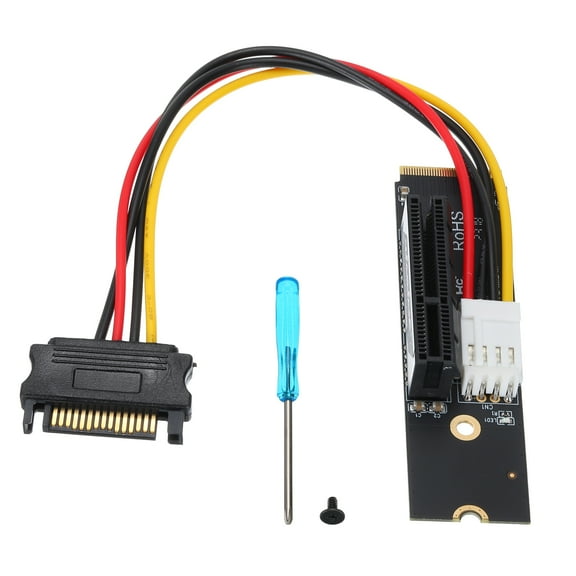 Uxcell M.2 to PCI-EX4 Riser Card Panel Adapter Board M.2 Key M NVMe Port Card X1 X4 X8 X16 PCI-E Device Support SSD