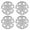 15 inch- Sliver Lacquer, variant on 4 PCS/ 14" Universal Wheel Rim Covers Set of 4 Snap-on Matte Black,ABS&PC Material 14 inch Hubcaps, Replacement Caps for Toyota Nissan Hyundai Honda BYD KIA Tesla and More Models - Fit Most Models