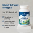 thumbnail image 6 of Nordic Naturals Arctic Cod Liver Oil Softgels, 750 Mg, Lemon, Non-GMO 90 Ct, 6 of 10