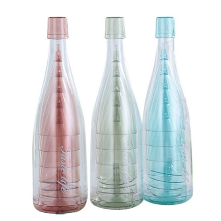 

15Pcs Plastic Transparent Wine Cup Set High Foot Drink Cup Red Wine Cup