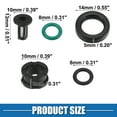 thumbnail image 5 of 6 Set Fuel Injector O Rings Seals No.06164P8EA00 for Honda Odyssey Pilot MDX 2001-2004 Rubber Black, 5 of 6