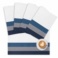 thumbnail image 2 of Gray Blue Gradient Striped Placemats Set of 4,Wipeable Washable Table Mats for Dining Tables, Geometric Lines Place Mats for Kitchen Event Party Tabletop Decor, 2 of 9