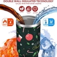 thumbnail image 3 of Christmas 30oz Handheld Travel Tumbler with Handle – Double Wall Stainless Steel Insulated Cup, Flip Straw Lid, Leak-Proof & BPA-Free for Hot and Cold Drinks – Durable Coffee & Juice Mug Black, 3 of 7
