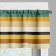 thumbnail image 4 of Ambesonne Stripes Window Valance, Modern Pastel Summer Lines, 54" X 18", Apricot Cadet Blue Beige, 4 of 5