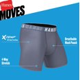 thumbnail image 3 of Calzoncillos tipo bóxer Hanes Big Performance Tween para niños, paquete de 6, azul/gris, 3 of 3
