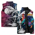 thumbnail image 3 of Ropa de hombre moderna y cómoda con estampado de tigre elegante que te mantiene abrigado y a raya el frío Chalecos de viento frío para hombres Chalecos para hombre, 3 of 5