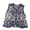 Blue, variant on Women Vintage Hollow Out Crochet Crop Vest Embroidery Floral Sleeveless Jacket