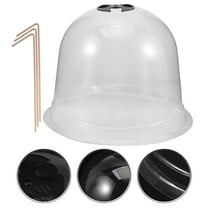 HEANUJJ Transparent Plastic Garden Cloche Dome for Plants, Plant Cover, Weather Resistant, 1 Set