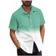 thumbnail image 1 of Mens Casual Manga Corta Botón Abajo Camisas Turndown Cuello Blusa de Impresión, Poliéster Ligero Top de la Moda para el Verano Al Aire Libre Y el Uso Diario, 1 of 6