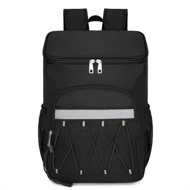Mochila Térmica Mochila térmica para el almuerzo Bolsa térmica aislada para picnic a prueba de fugas Color sólido (Negro) Ehuebsd Para Estrenar