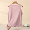 thumbnail image 3 of Gytharion Pj Tank Tops for Women Plus Size Summer Solid Casual Sleepshirt Fashion Loose Sleeveless V-Neck Pajama Shirt Soft Comfy Modal Loungewear, 3 of 6