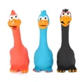 thumbnail image 5 of Ftwujt Rubber Chicken Squeaky Dog Toys, Dog Toys, Chicken Toys, Dog Squeaky Toys, Squeaky Dog Toys, Squeaky Toys for Dogs Small, Medium or Large Pet Breeds, Play Fetch, Reduce Separation Anxiety-Red, 5 of 13