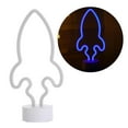 thumbnail image 4 of kusrkot LED Rocket Signs Light USB Battery Powered Wall Hanging Decor , Blue, 4 of 4