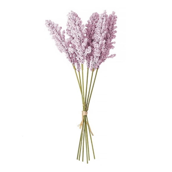 6pcs/Bundle Artificial Baby Breath Flowers Foam Berry Spike Mini Fake Vanilla Flower Faux Bouquet for Wedding Party Indoor Outside Hanging Home Decoration