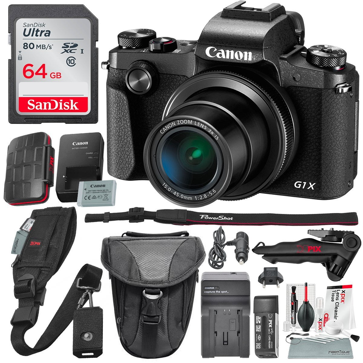 Canon Powershot G1 X Mark Iii Wi Fi Enabled Digital Camera And Photo Savings Deluxe Bundle W Tripod 64gb Card Reader 24pc Case Camera Case Shoulder Strap Cleaning Kit Walmart Com Canon Powershot G1 X Mark Iii Wi Fi Enabled Digital Camera And Photo Savings Deluxe Bundle W Tripod 64gb Card Reader 24pc Case Camera Case Shoulder Strap Cleaning Kit Walmart Com