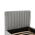 thumbnail image 6 of TOV Furniture Angela Grey Velvet Trundle in Twin, 6 of 7