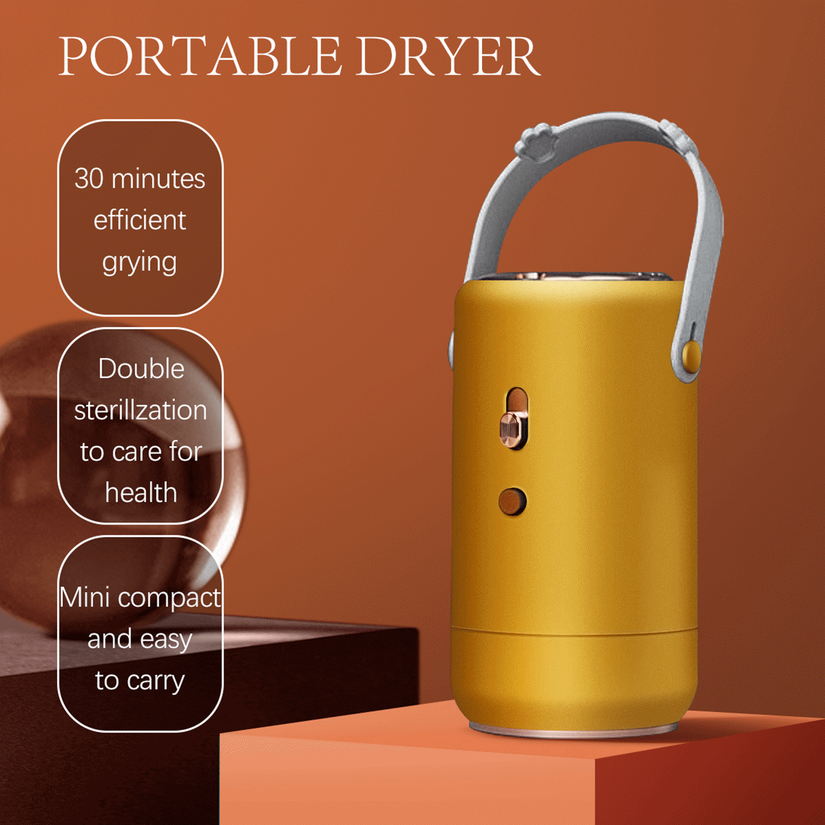 HQZY Portable Clothes Dryer Mini, TravelSized Uganda Ubuy