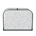 thumbnail image 2 of Lsque Household Appliances Print 4 Slice Toaster Cover , Kitchen Appliance Dustproof Protector , Toaster Protector Dustproof Kitchen Appliance Cover, 2 of 7