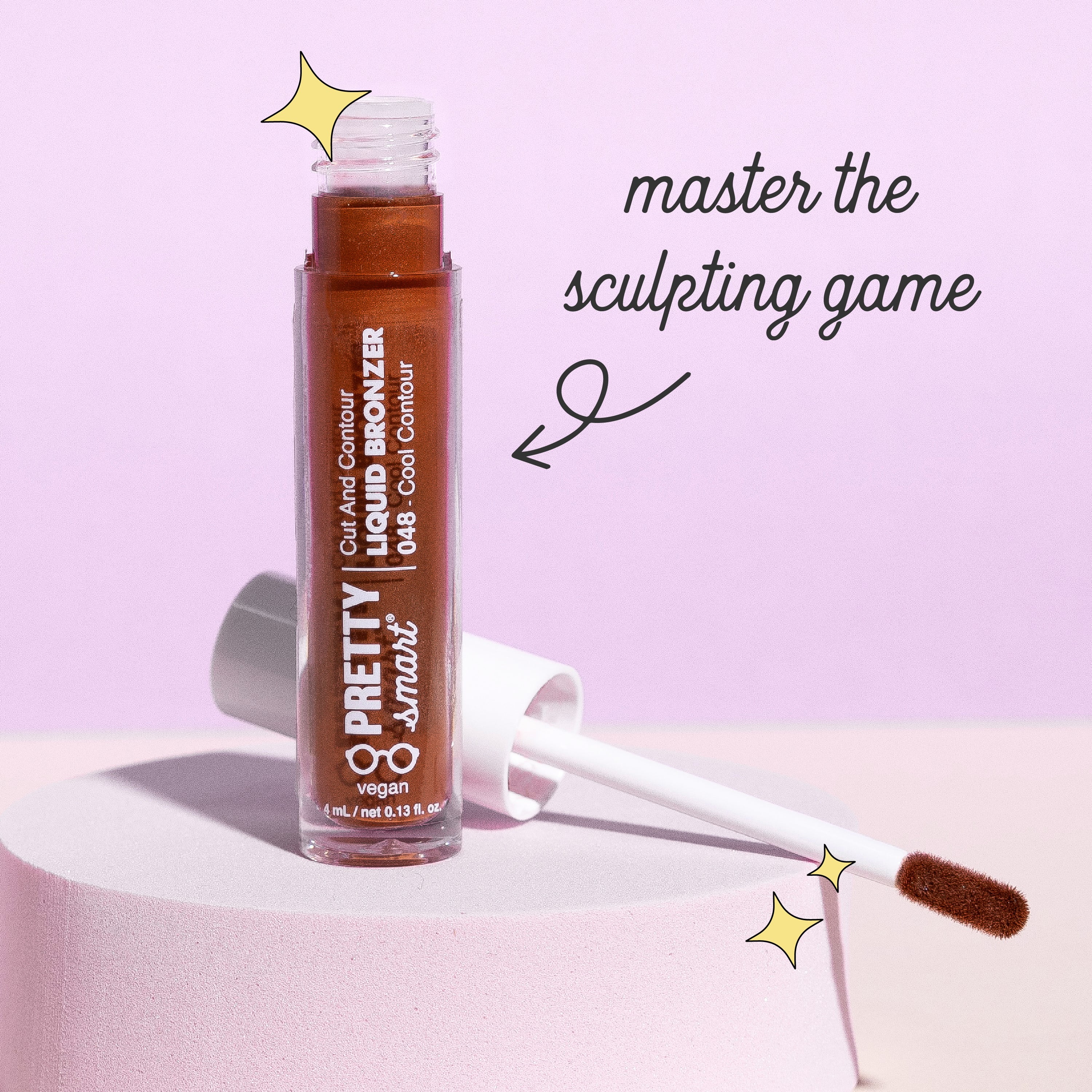 Pretty Smart Cut and Contour Liquid Bronzer, Warm Contour, 0.13 fl. oz.