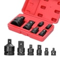 thumbnail image 4 of Conversion head, 6Pcs Impact Adapter Reducer Set Socket Convertor Adapter 1/4inch 3/8inch 1/2inch 3/4inch for Impact Driver Conversions with Storage Box, 4 of 8