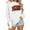 White, variant on Womens Plus Size Christmas Sweatshirts 3/4 Length Sleeve Tops Xmas Graphic Christmas Top Funny Causal Christmas Shirt Tops Fleece Xmas Holiday Top