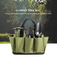 thumbnail image 2 of BIMZUC Gardening Tote Bag with 8 Pockets Heavy Duty 600D Oxford Cloth Tool Kit Organizer Hand Tool Storage Bag For Lawn Yard Farm Army Green 13.77 Inches / 35 cm, 2 of 5