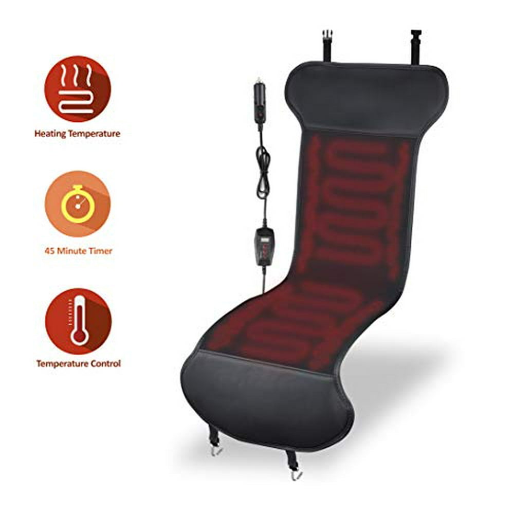 Zone Tech Car Heated Seat Cover Cushion with Temperature Control