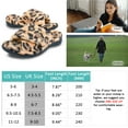 thumbnail image 6 of Women's Arch Support Diabetic Slippers Memory Foam House Shoes Orthotic Heel Cup Arthritis Edema Slippers with Adjustable Strap, Leopard 9.5/10.5, 6 of 6
