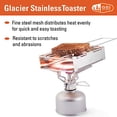 thumbnail image 2 of GSI Outdoors Glacier Stainless Steel Toaster That's Collapsible and Hand-Held for Camping, 2 of 3