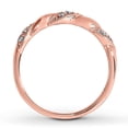 thumbnail image 2 of Inexpensive Round Diamond Wedding Ring Band in Rose Gold, 2 of 3