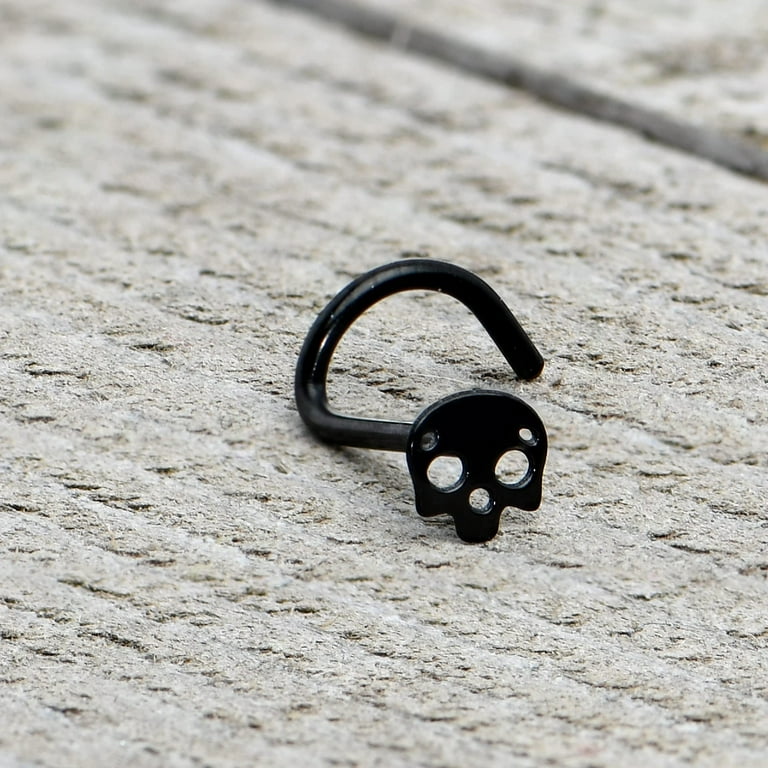 Skull nose stud discount