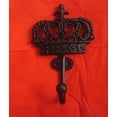 thumbnail image 4 of Ajuny Key Hook Holder Decorative Iron Black Wall Hanging Crown Design Wall Key Rack Kitchen Home Decor Gifts, 4 of 4