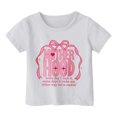 thumbnail image 3 of HABDGIKS T-Shirts pour Filles Manches Courtes Décontractées Imprimé Col Rond (1Y-13Y) Haut, 3 of 3