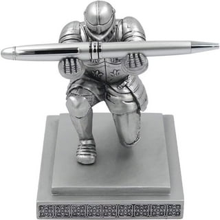  Ofiedx Executive Knight Pen Holder with a Pen Personalized Desk  Accessories Decor Home Office Cool Pen Stand Iron : Office Products