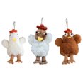 thumbnail image 5 of Cartoon Eggs Laying Hen Plush Bag Charm Stuffed Keychain Pendant For Kids And Adult Backpack Handbag, 5 of 8