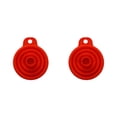 thumbnail image 4 of Yuarrent Embudo de silicona para cocina segura y sostenible Tolvas de silicona plegables ligeras y portátiles rojo 2Conjunto, 4 of 6