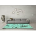 thumbnail image 3 of Ahgly Company Indoor Rectangle Persian Turquoise Blue Bohemian Area Rugs, 8' x 10', 3 of 4