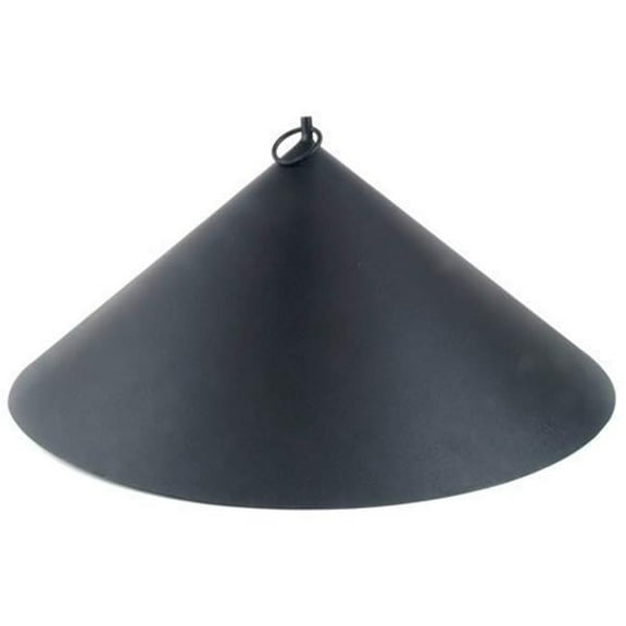 Achla BGD-03 Hanging Squirrel Deflector Bird Accessory - Black Powdercoat