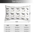 thumbnail image 2 of Fotbe Dachshund Dog Funda de Almohada Decorativa Estilo Occidental, Lujo en Algodón, Fundas para Almohadas King, Cojín Estampado para Decoración del Hogar-20"x30", 2 of 6