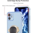 thumbnail image 4 of for iPhone 12 Case Cute 6D Astronaut Case with Stand Function Luxury Plating Case Cover Slim Fit Soft TPU Shockproof Bumper Protective Electroplated Case for Girls Boys,6.1 inch,Blue, 4 of 6