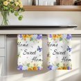 thumbnail image 7 of Spring Wildflowers Kitchen Towels Set of 1, Watercolor Tulip Floral Leaf Plant Yellow Absorbent Dish Towels for Kitchen, Microfiber Hand Towel, Quick Drying Tea Towel for Cleaning Dishcloths, 7 of 7