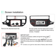9 Android 13 Wireless CarPlay Car Stereo Radio for Kia Rio iii UB Pride 2015-2017 GPS Nav 2+32GB WiFi Bluetooth FM DSP RDS SWC