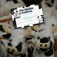thumbnail image 5 of Lashicorn Cow Adoption Certificate Postcards  30pk 4x6 Hairy Highland Stuffed Animal Baby Calf Horse Farm Mini Pet Toy Zoo Birthday Party, 5 of 5
