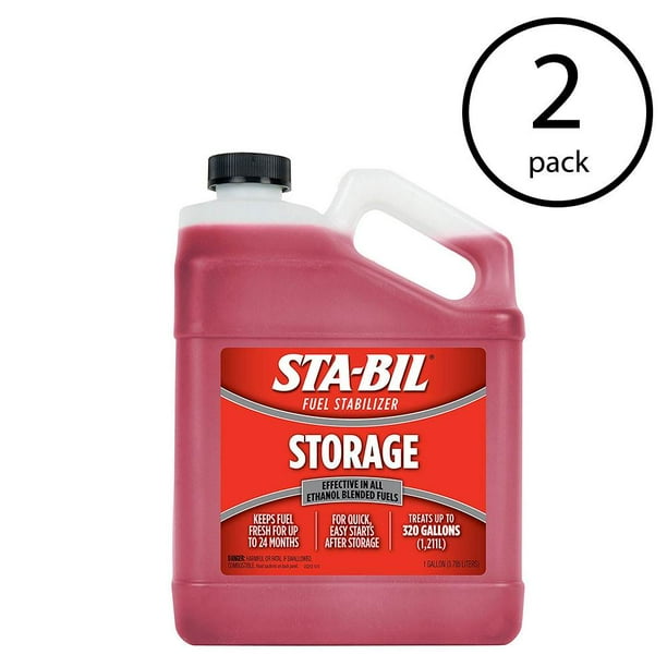 STABIL Gasoline Treatment Additive Fluid Fuel Stabilizer, 1 Gallon (2 Pack)