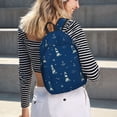 thumbnail image 5 of Balery Lighthouses and Anchors Mochila Clásica Impresa Básica para Viaje, Mochila Escolar Resistente al Agua, Mochila de Lona con Correas Ajustables-Medium, 5 of 5