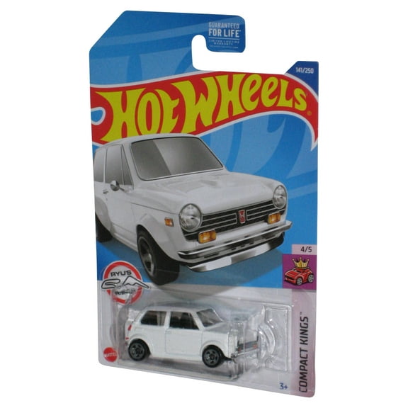 Hot Wheels Compact Kings 4/5 (2021) White Custom '70 Honda N600 Toy Car 141/250