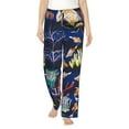 thumbnail image 2 of Kdxio Women's Comfy Stretch Sea Inhabitans and HerbPrint Drawstring Pajama Pants-XX-Large, 2 of 9