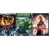Larger-than-life Super Hero Captain Marvel + The Hulk & Ghost Rider + Hellboy 4 Movie Collection