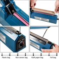 thumbnail image 4 of Sellador térmico de 200 mm Sellador de bolsas de plástico Sellador de impulsos Sellador de alimentos al vacío azul Máquina empacadora de bolsas,11 Feliz Sencillez, 4 of 5